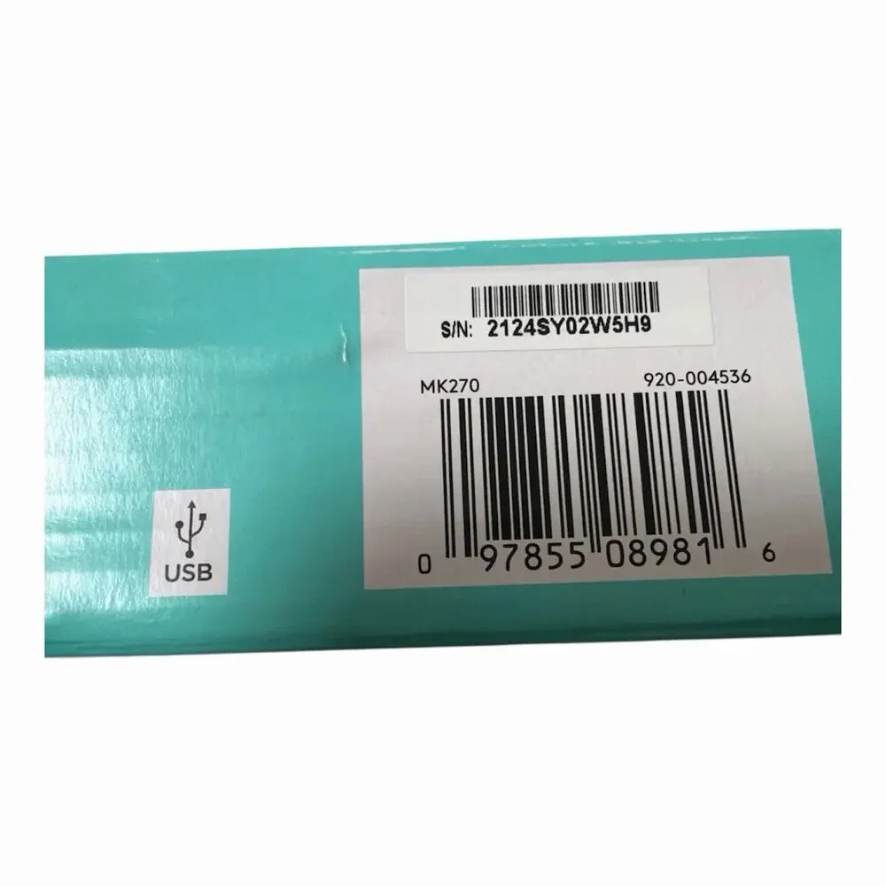 Logitech MK270 Wireless Keyboard&Mouse Combo (920-004536) 097855089816 New